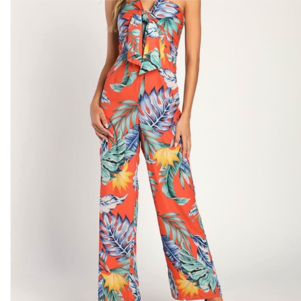 Lulus tropical jumpsuit. New with tags